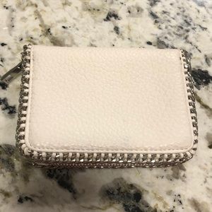 Faux Leather Wallet-White